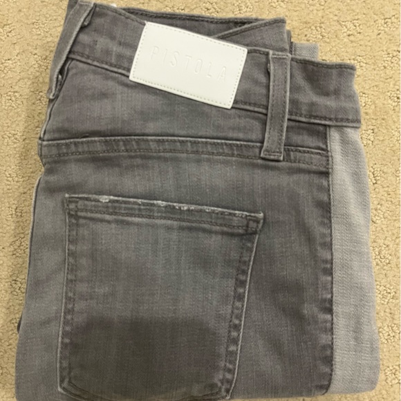 Grey Side Detail Pistola Skinny Jeans - Picture 5 of 5